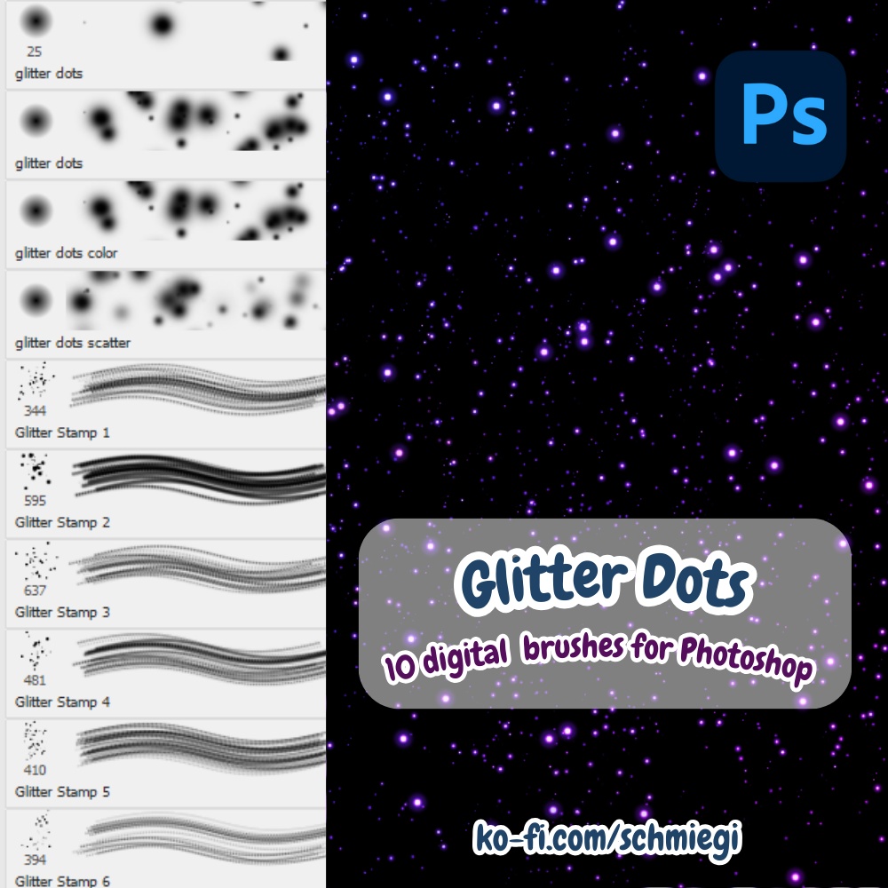 [Paid] Glitter - Photoshop Brushes