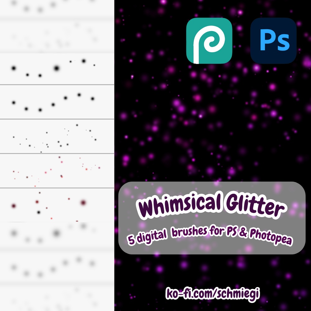 [Free Download] Glitter - Photoshop/Photopea Brushes