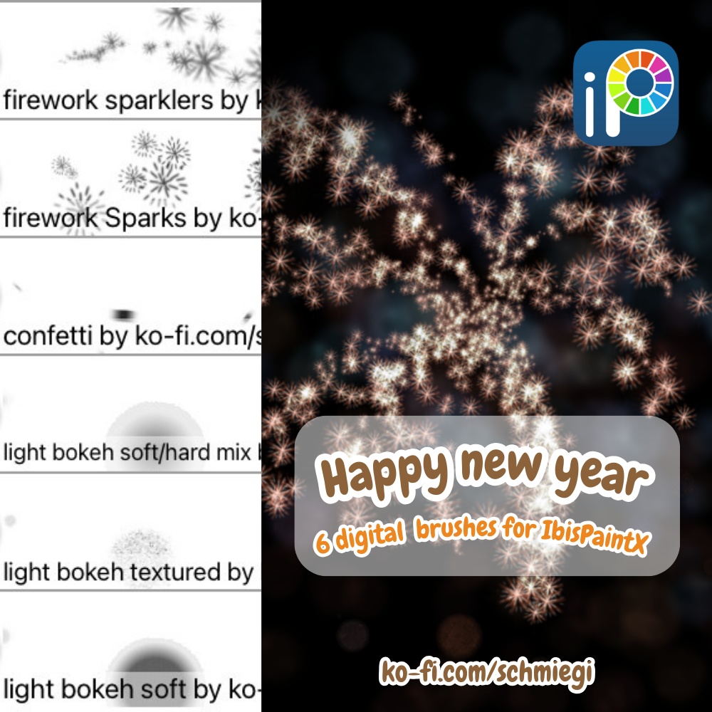 [Free Download] Happy New Year - IbisPaintX Brushes