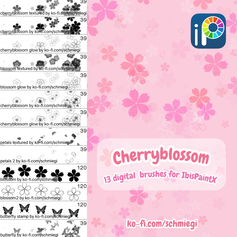 [Free Download] Cherryblossom - IbisPaintX Brushes