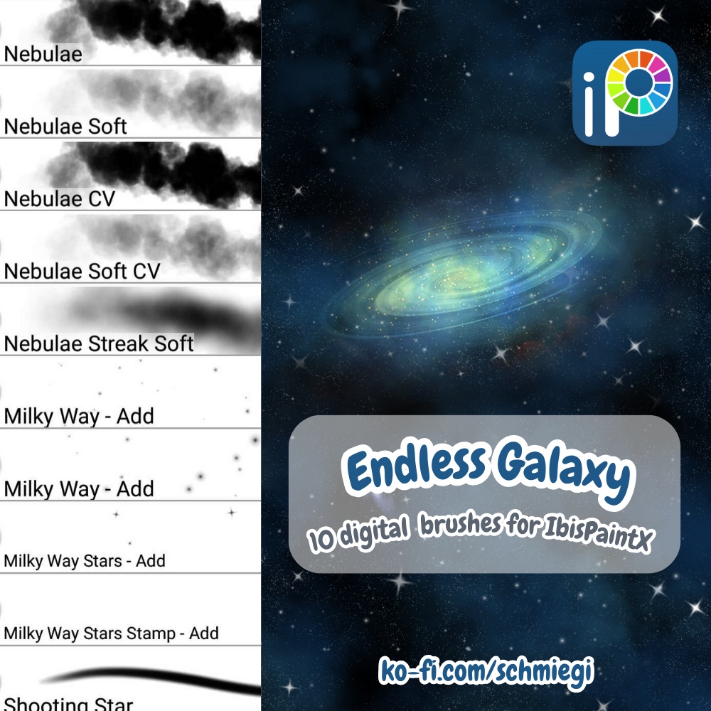 [Free Download] Galaxy - IbisPaintX Brushes