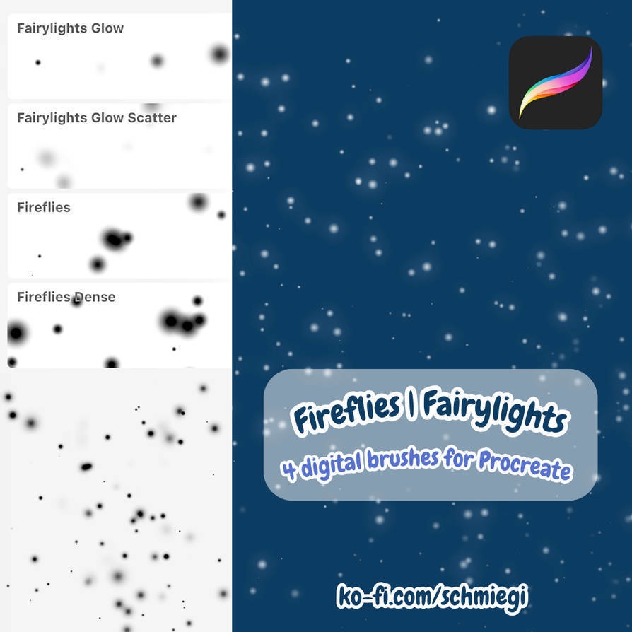 [Free Download] Fireflies Brushset for Procreate