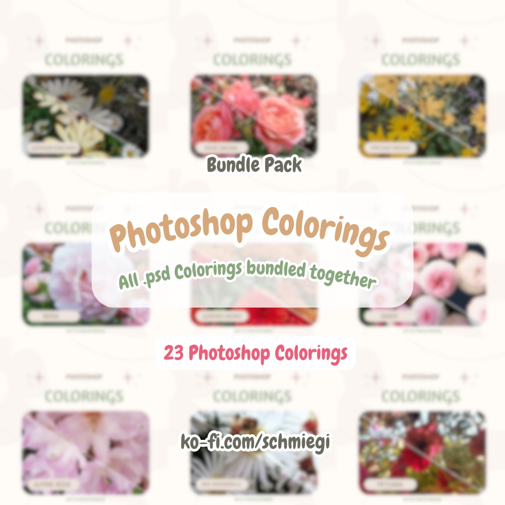 Photoshop Coloring Bundle (Nature, Landscape)
