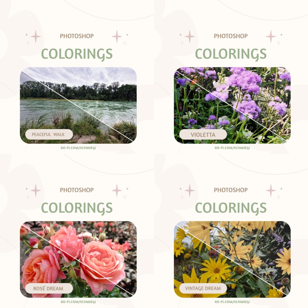 Photoshop Coloring Bundle (Nature, Landscape)