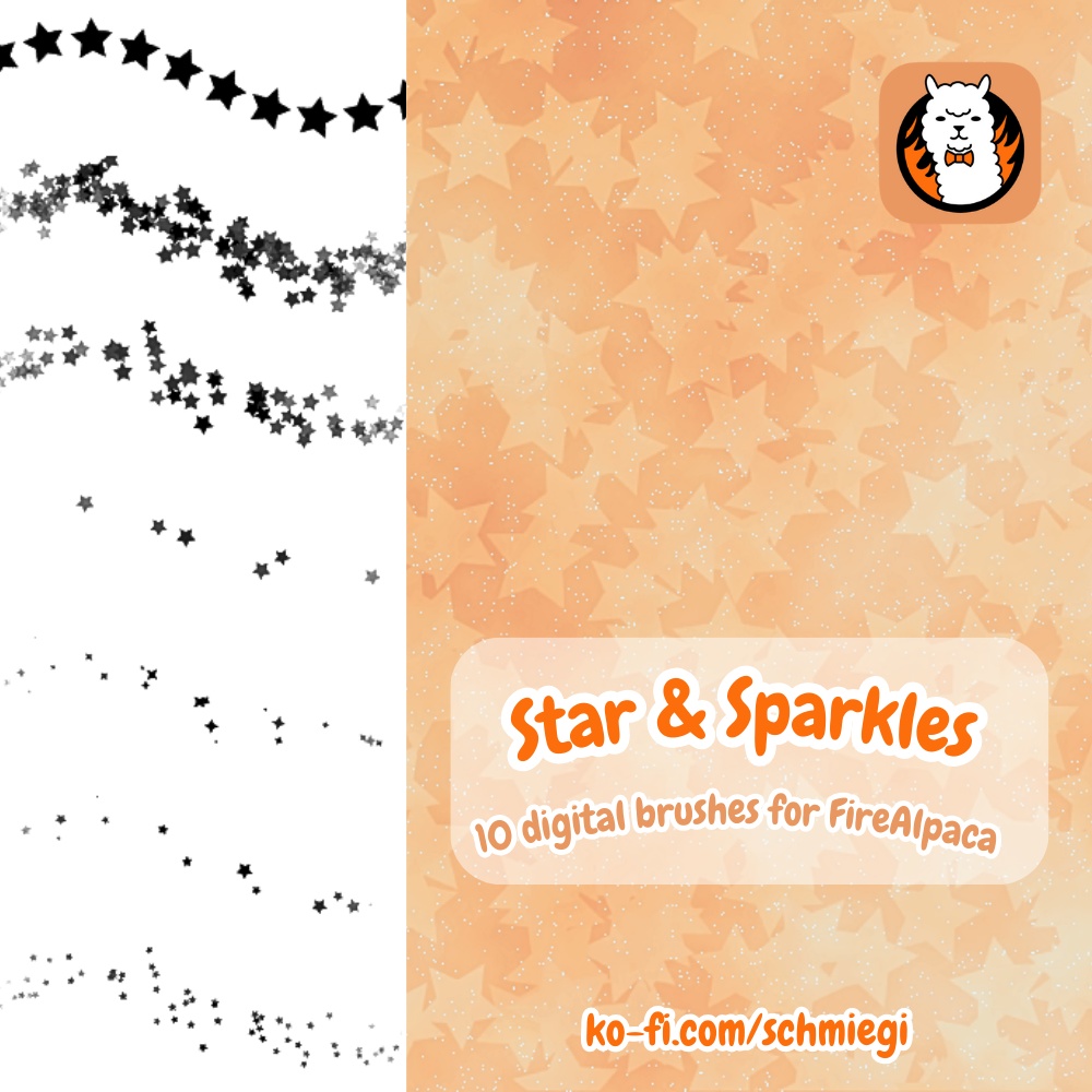 Stars & Sparkles Brush Set for Fire Alpaca