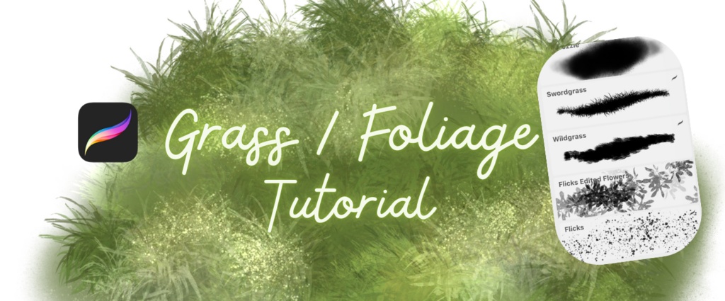 Tutorial - How to paint grass in Procreate and create Brushes