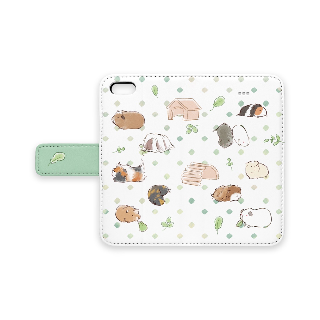 モルモット手帳型iPhoneケース