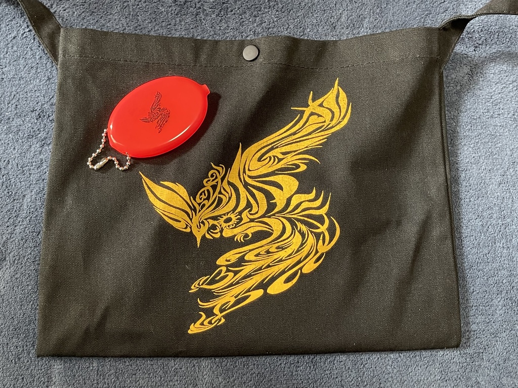 鳳凰サコッシュ＆ラバーコインケースセット(オマケ付)