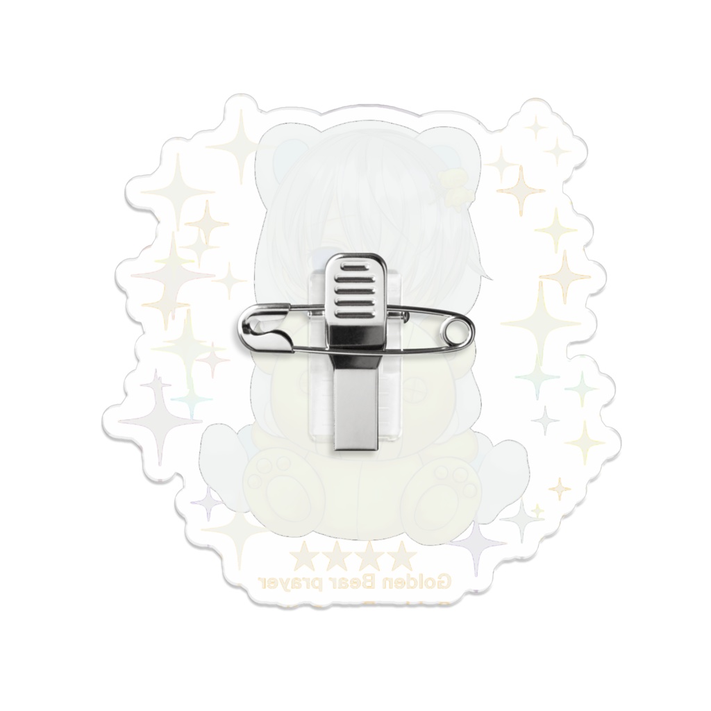 金熊アクリルバッジ S