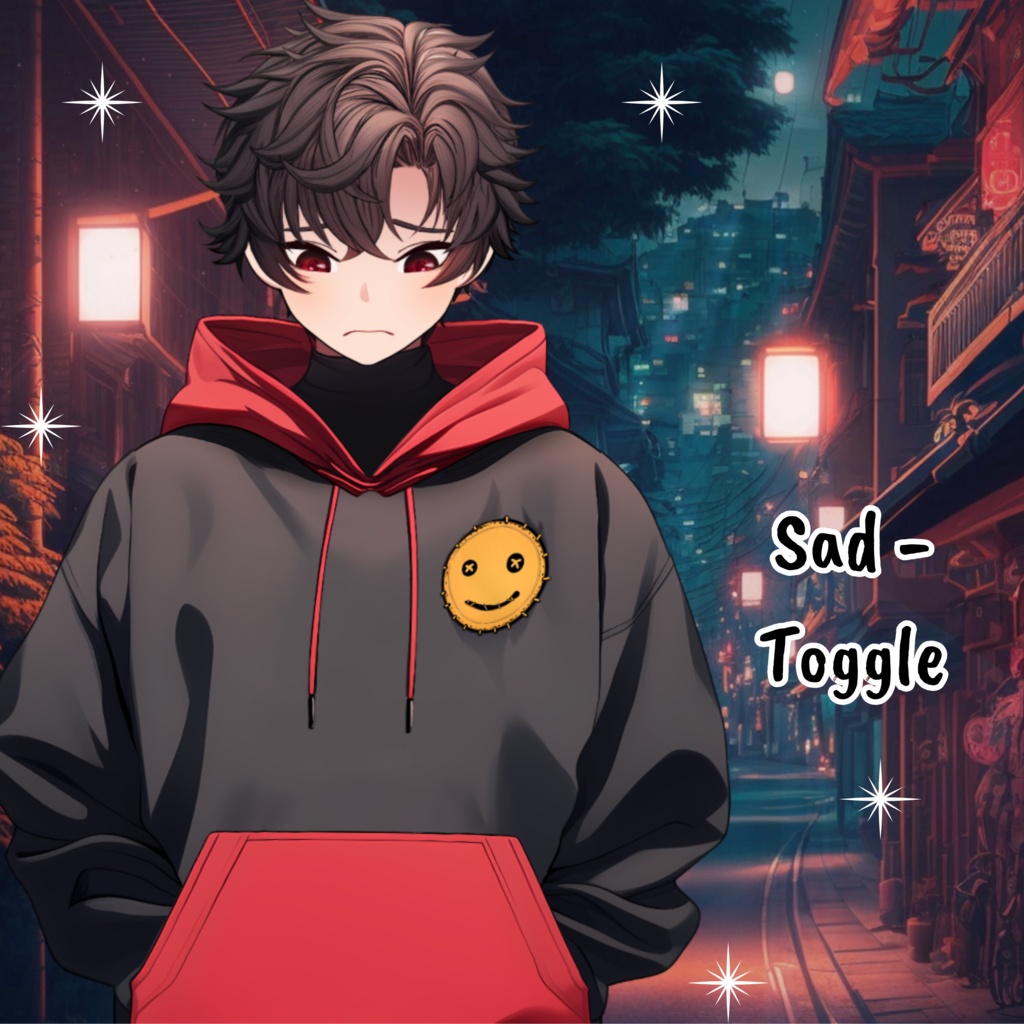 VTuber | Ben v2, the hoody lover | 22 emotions / toggles | Live2d model for Vtube Studio premade for streaming twitch, youtube, kick....