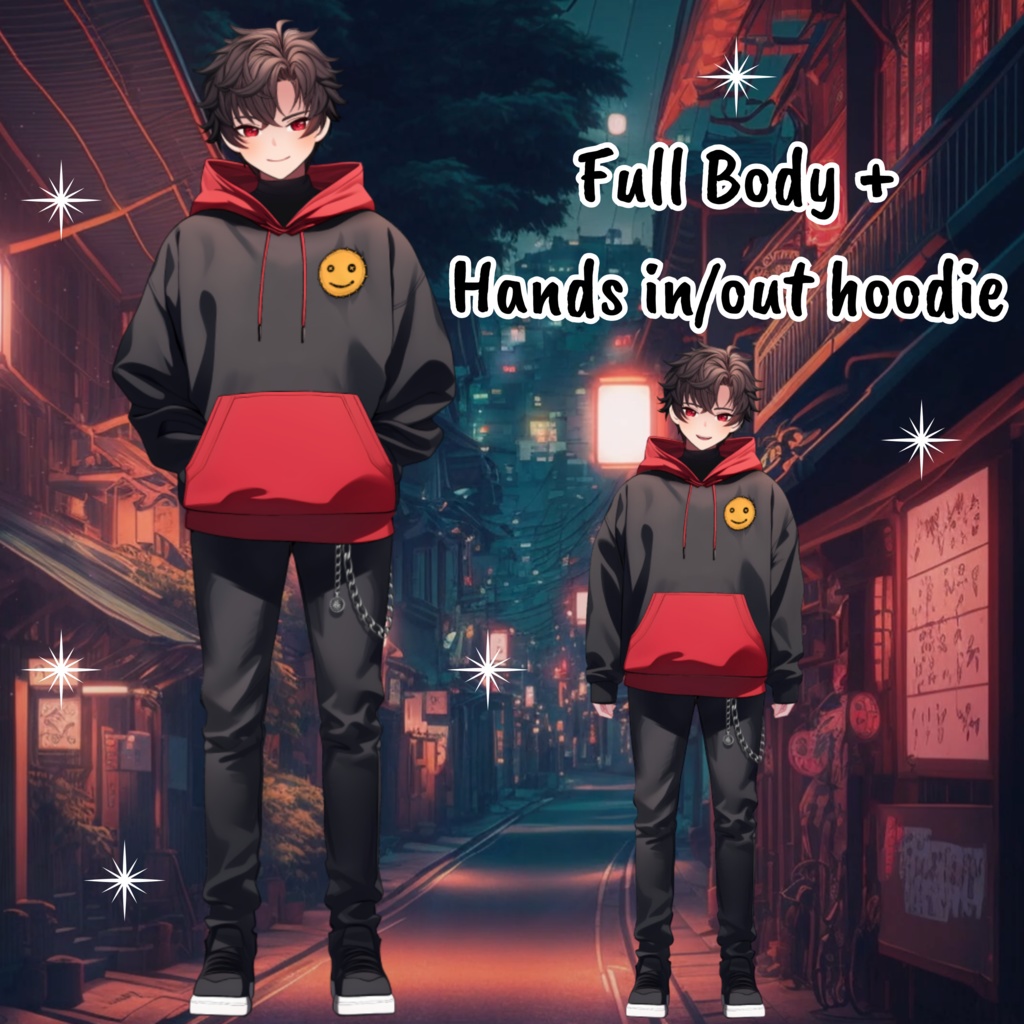 VTuber | Ben v2, the hoody lover | 22 emotions / toggles | Live2d model for Vtube Studio premade for streaming twitch, youtube, kick....