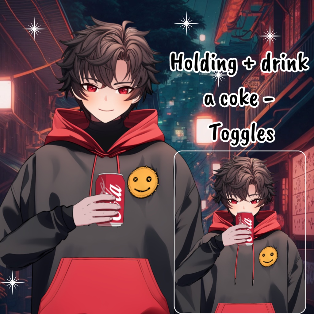 VTuber | Ben v2, the hoody lover | 22 emotions / toggles | Live2d model for Vtube Studio premade for streaming twitch, youtube, kick....