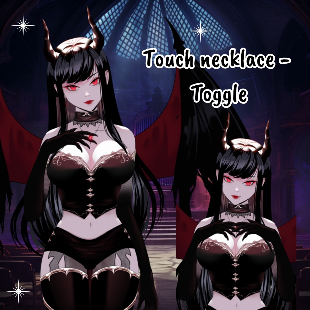 VTuber | Scarlet, the succubus | 13 emotions / toggles | Live2d model for Vtube Studio premade and streaming twitch, youtube, kick