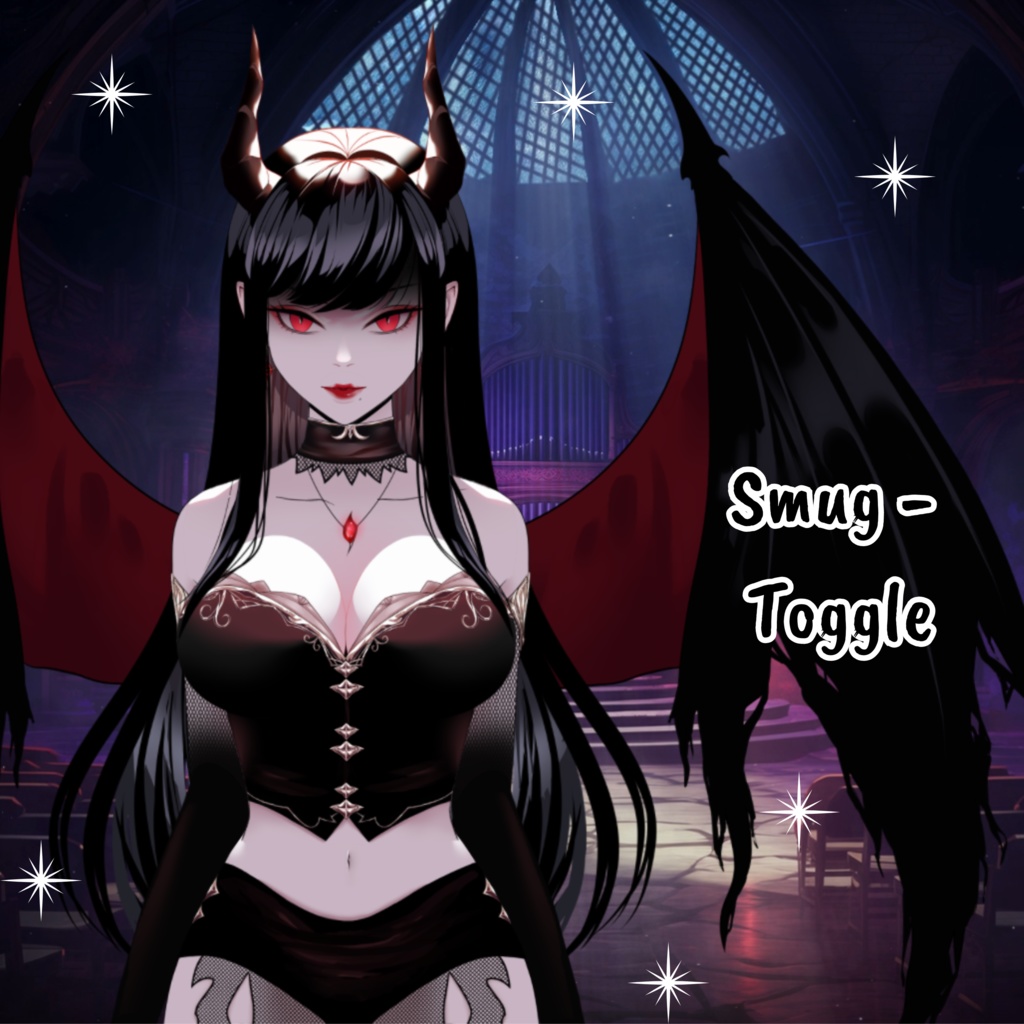 VTuber | Scarlet, the succubus | 13 emotions / toggles | Live2d model for Vtube Studio premade and streaming twitch, youtube, kick