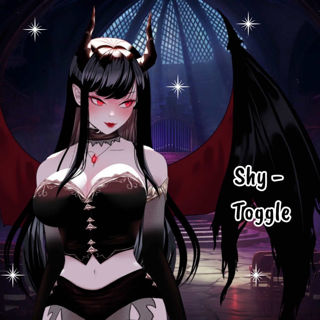 VTuber | Scarlet, the succubus | 13 emotions / toggles | Live2d model for Vtube Studio premade and streaming twitch, youtube, kick