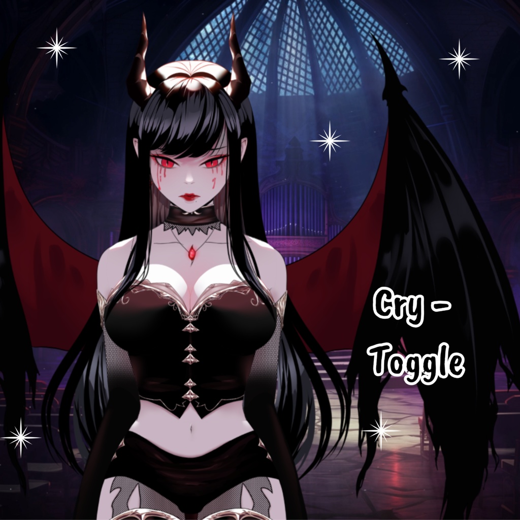 VTuber | Scarlet, the succubus | 13 emotions / toggles | Live2d model for Vtube Studio premade and streaming twitch, youtube, kick