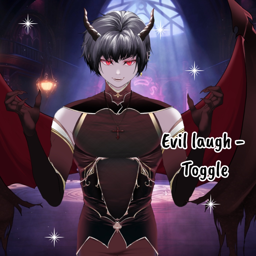 VTuber | Zane, the incubus | 20 emotions / toggles | Live2d model for Vtube Studio premade for streaming twitch, youtube, kick...