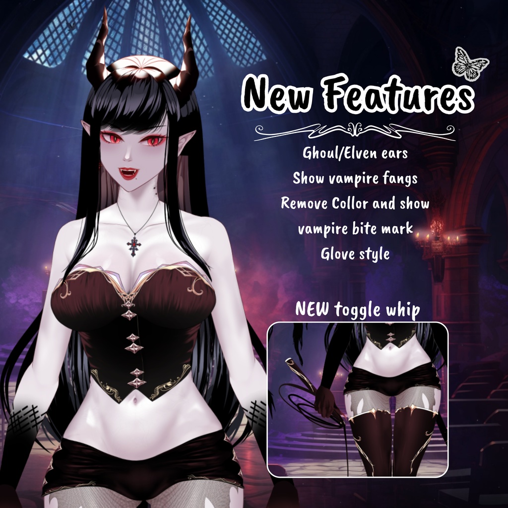 VTuber | Scarlet v2, the succubus | >30 emotions / toggles | Live2d model for Vtube Studio premade and streaming twitch, youtube, kick