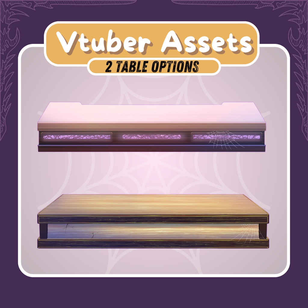 VTUBER ASSETS | Halloween Table Bundle | Animated Live2D items for "VTube Studio" | Streaming on Twitch, Kick, Youtube and more