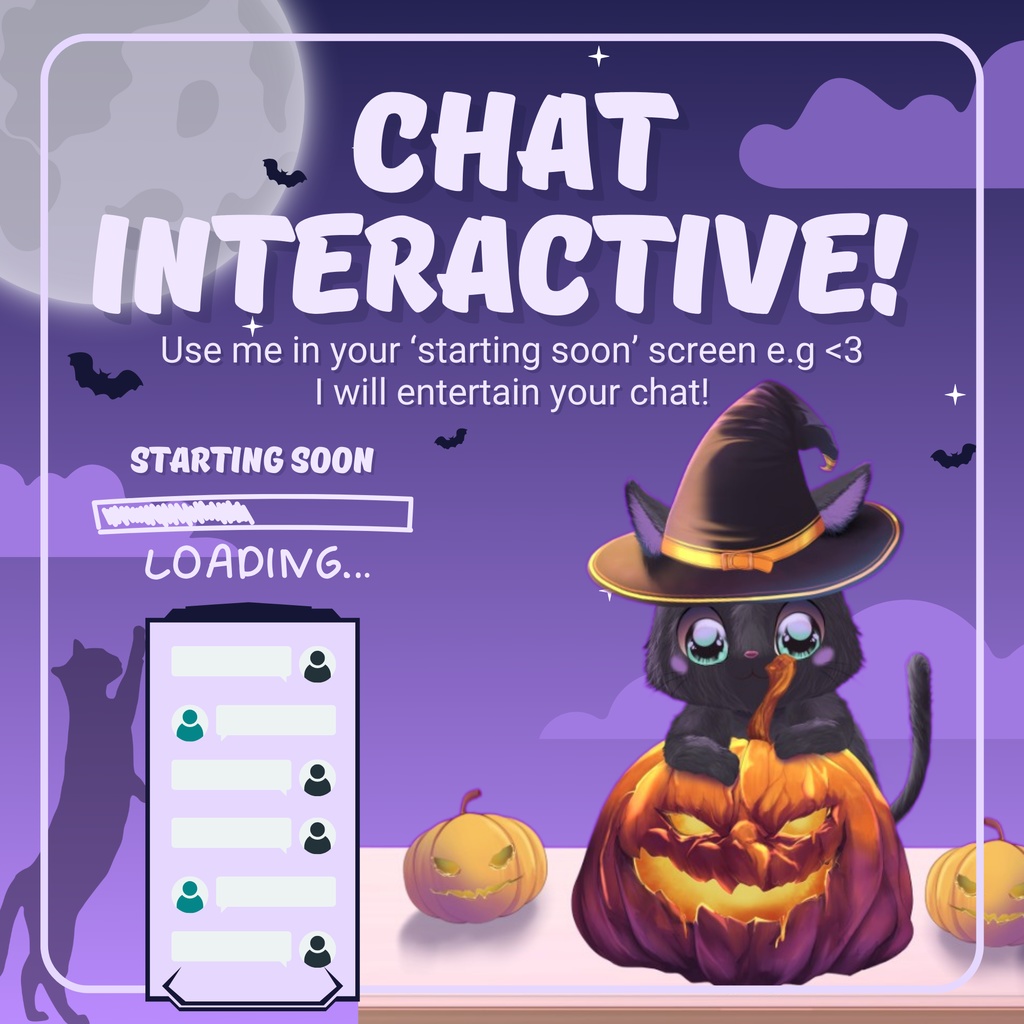 VTUBER ASSET | Cat Pumpkin Mascot | TTS pet | Animated Live2D item for "VTube Studio" | Vts P.O.G. ready | Streaming on Twitch, Youtube...