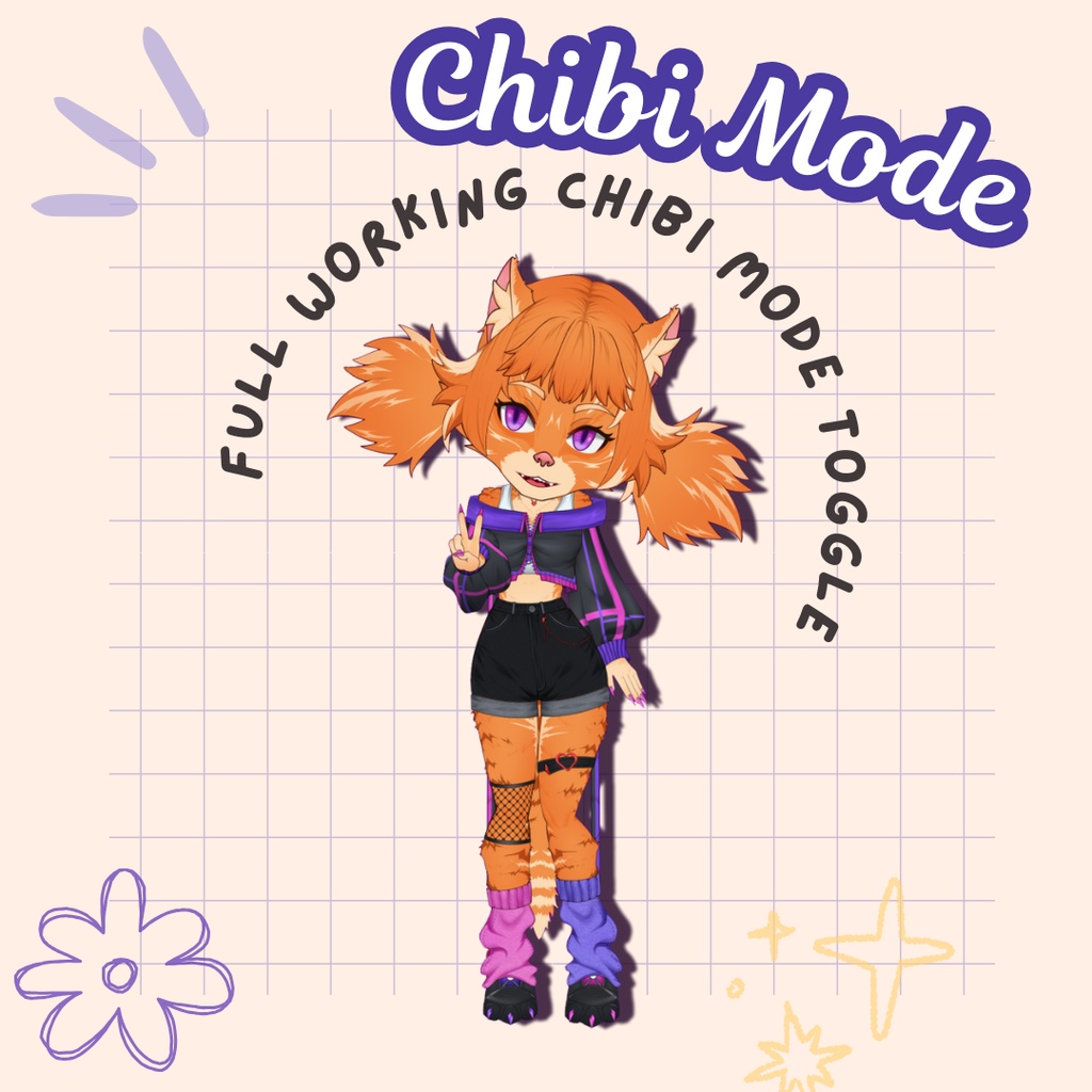 VTuber | Jasmine, the cat | Customizable Live2d premade model for Vtube Studio, streaming on twitch, kick, youtube | >15 emotions / toggles