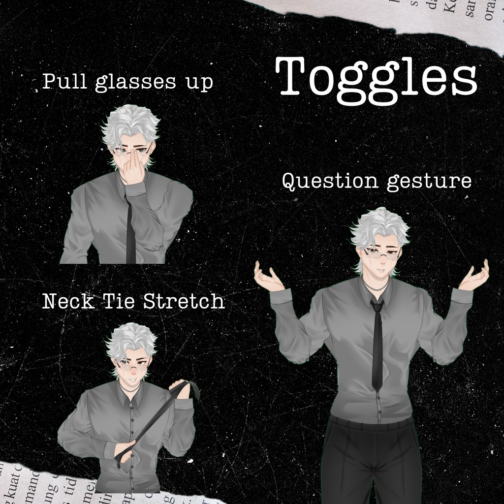 VTuber | Seth, the gentleman | Customizable Live2d premade model for Vtube Studio, streaming on twitch, kick, youtube | >15 emotions/toggles