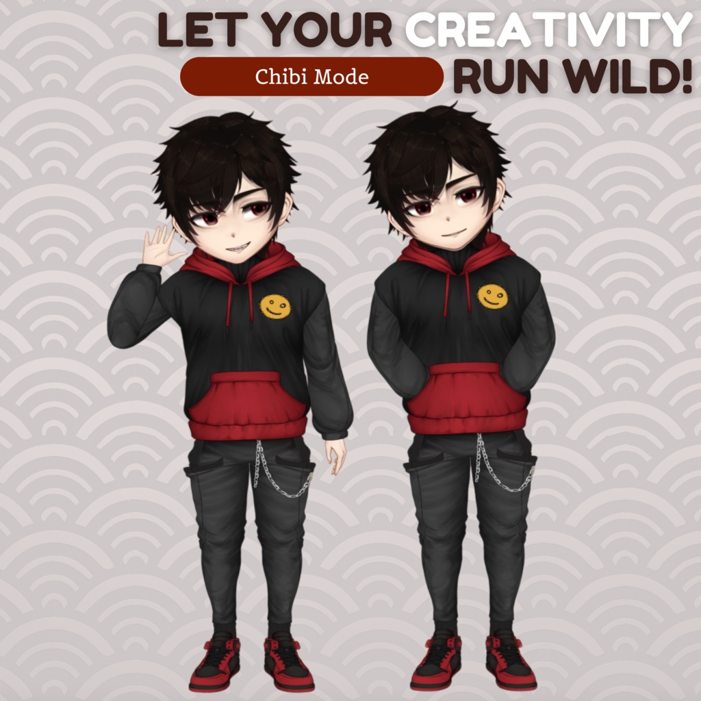 VTuber | Ben v3, the hoody lover | Highly customizable | Live2d model for Vtube Studio premade for streaming twitch, youtube, kick....