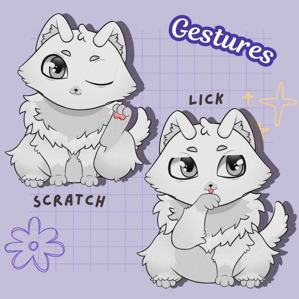 VTuber | Koneko, the cat | Highly customizable | Live2d model for Vtube Studio premade for streaming twitch, youtube, kick