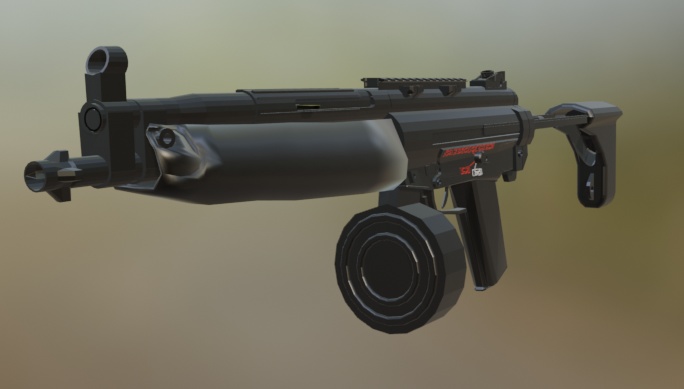 MP5 3Dモデル