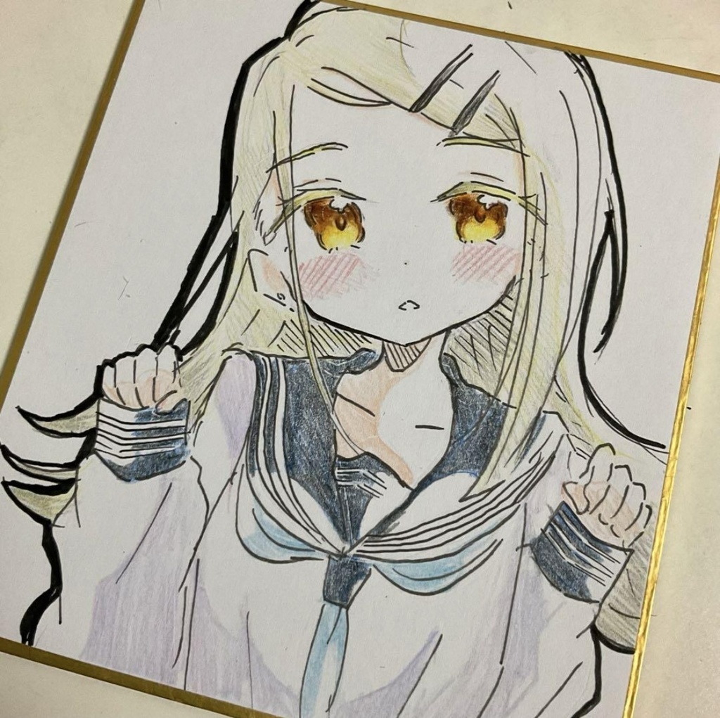 手書きイラスト（直筆）色紙 / 沙垣長子 / 検索：CHAOS;HEAD Amazon.co.jp: 手書きイラスト（直筆）色紙/武田弘光 : 文房具