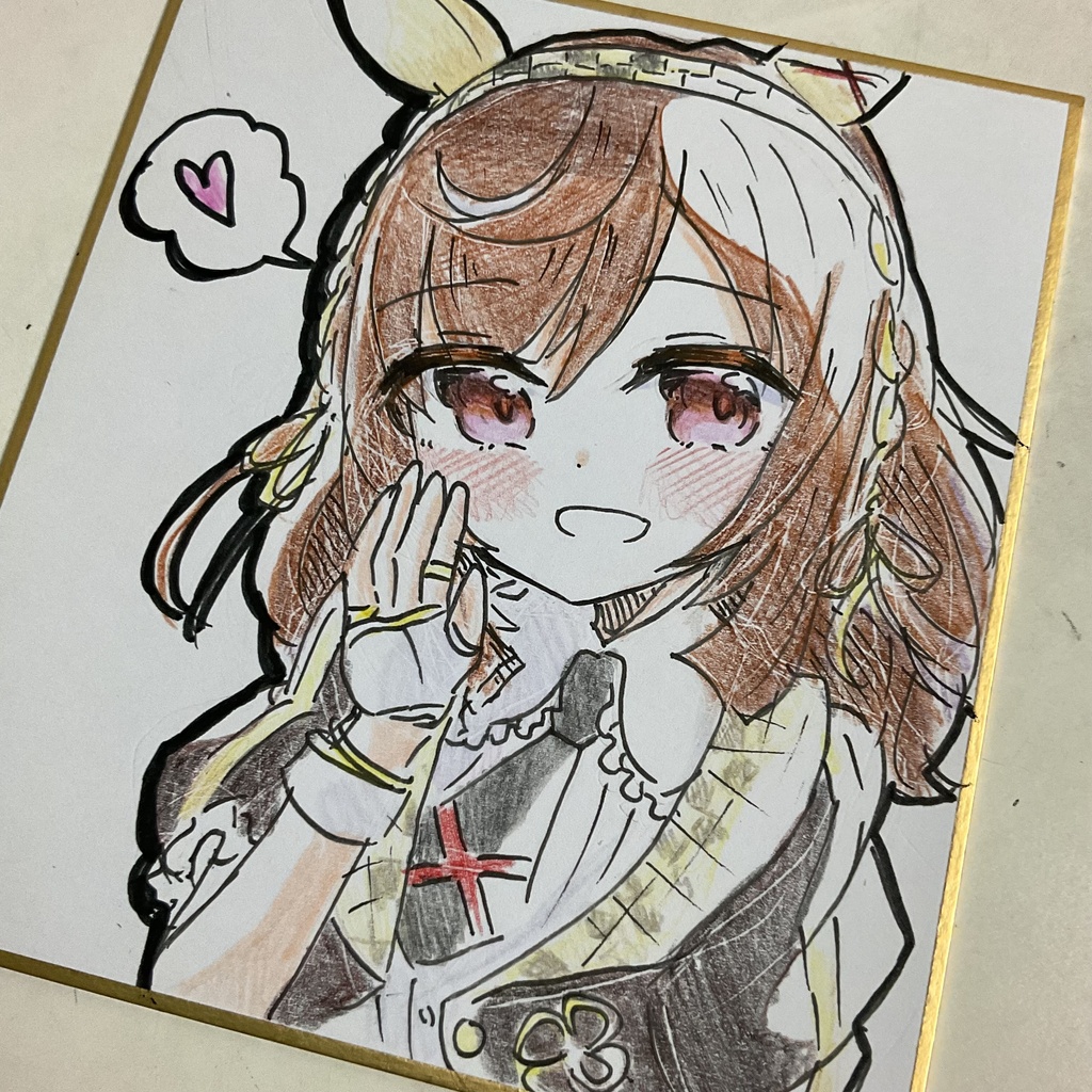 手描きイラスト ウマ娘 ダンツフレーム バニーガール ファンアート