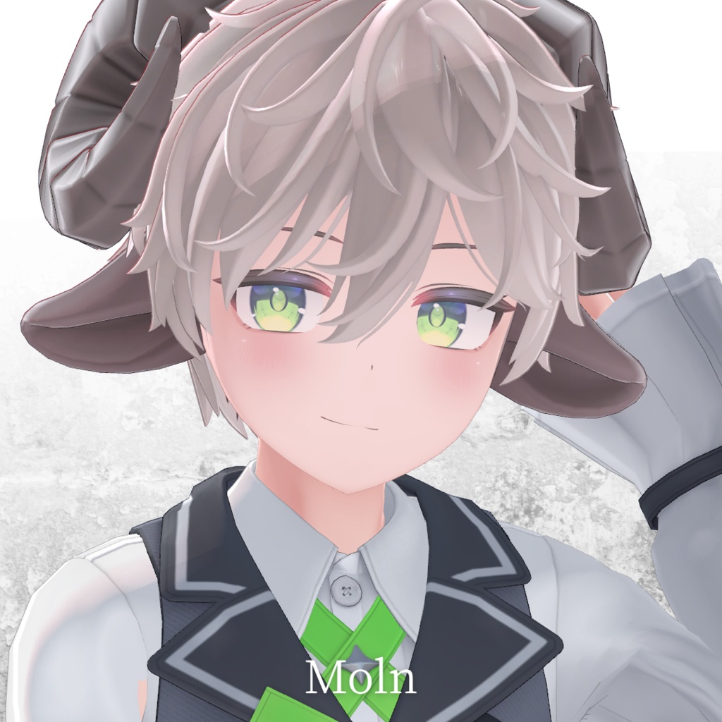 【7アバター対応】Touslelight hair【VRchat想定】