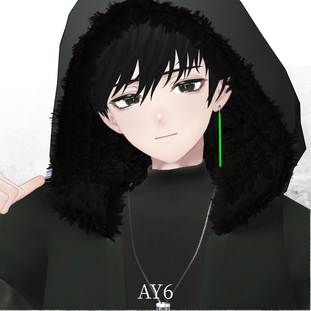 【10アバター対応】MN_re_Hair 01【VRchat想定】