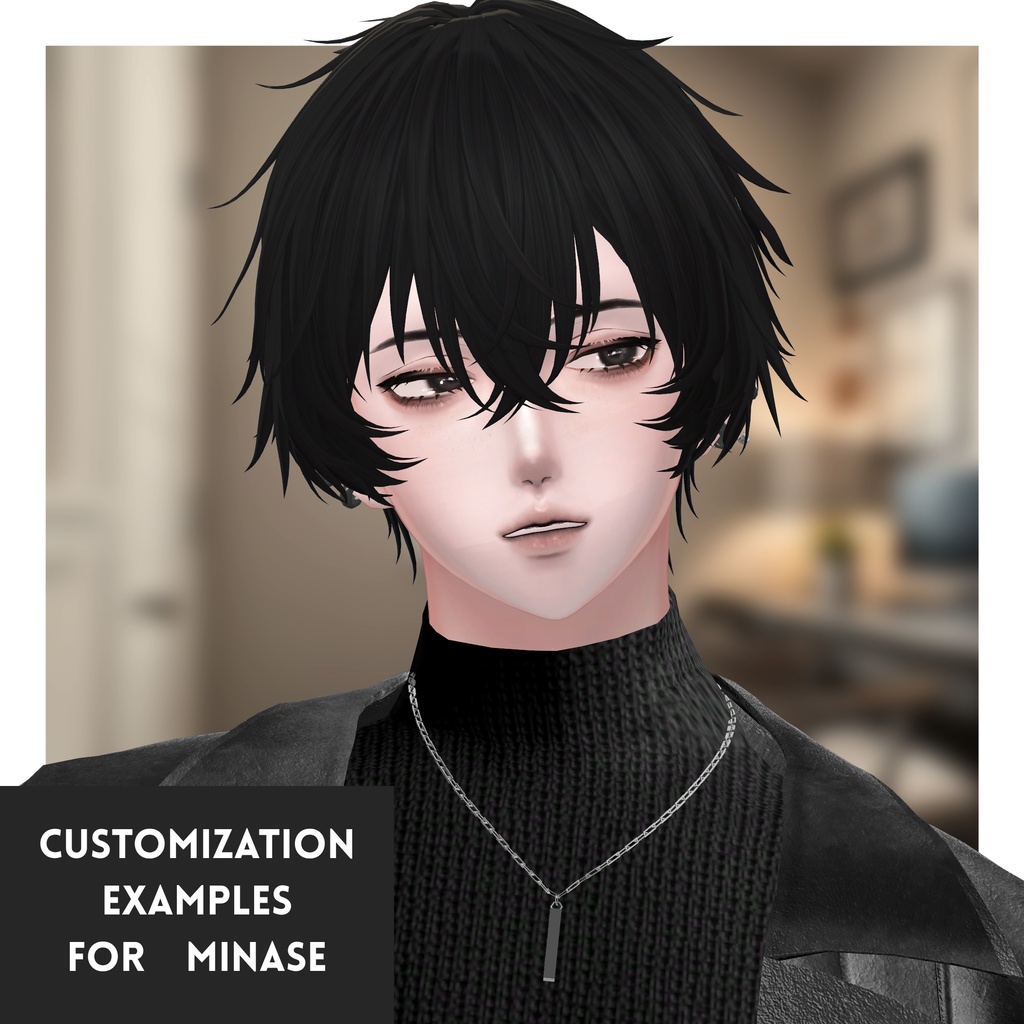 【10アバター対応】MN_re_Hair 02【VRchat想定】