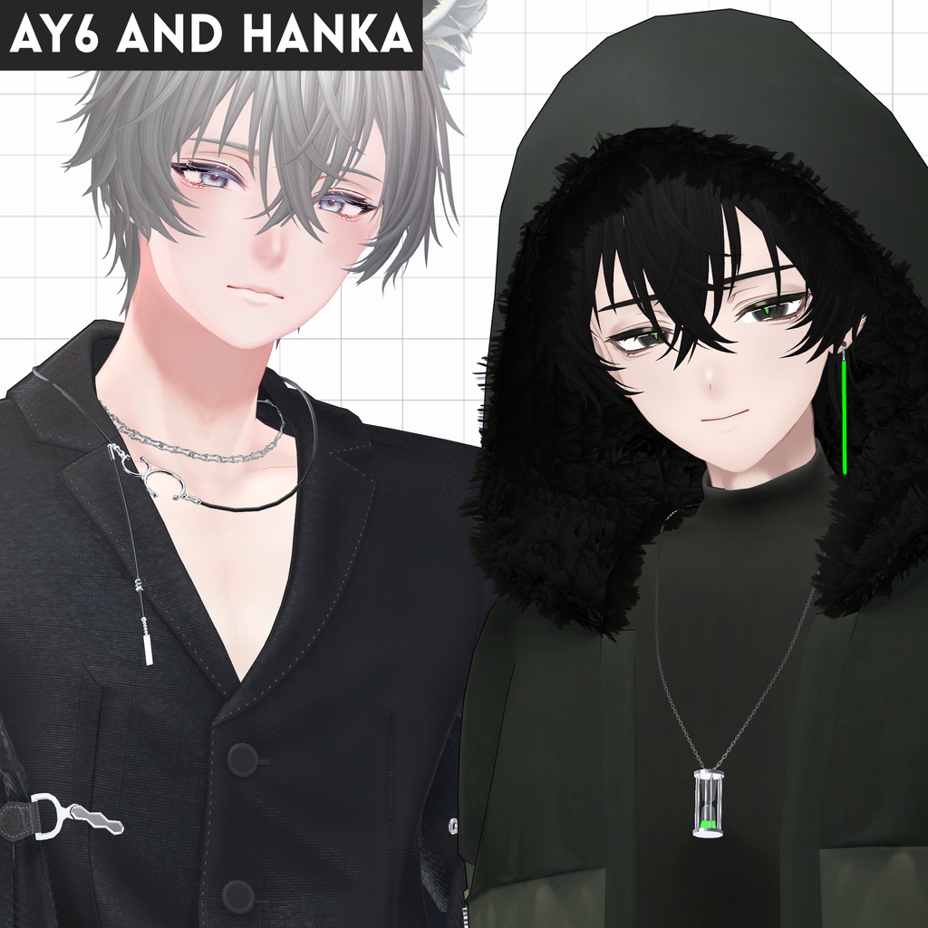 【10アバター対応】MN_re_Hair 02【VRchat想定】