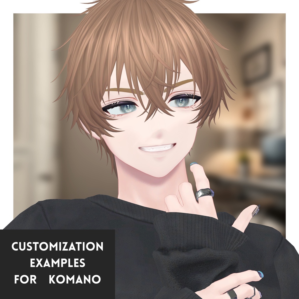 【10アバター対応】MN_re_Hair 02【VRchat想定】