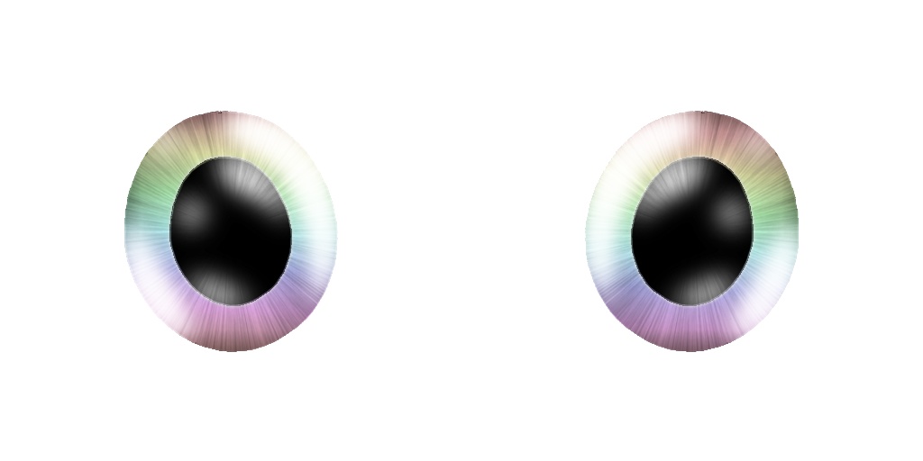pastel rainbow eyes