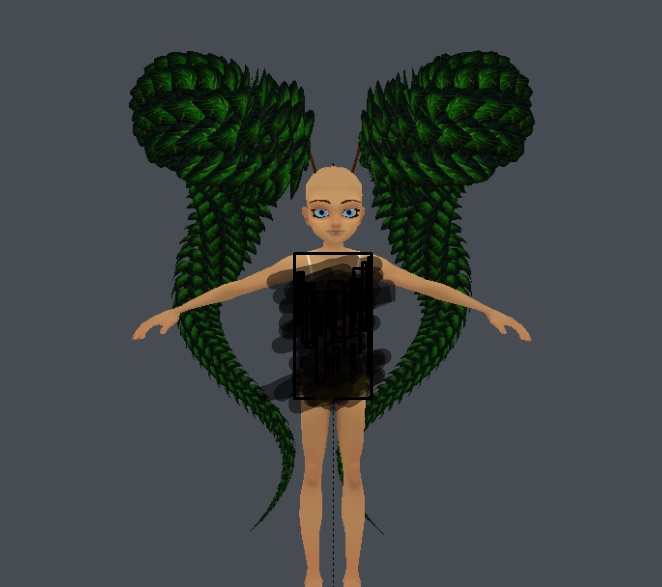 Dear Antlers with leaves all over them mesh