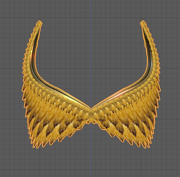 VRoid Gold wing crown