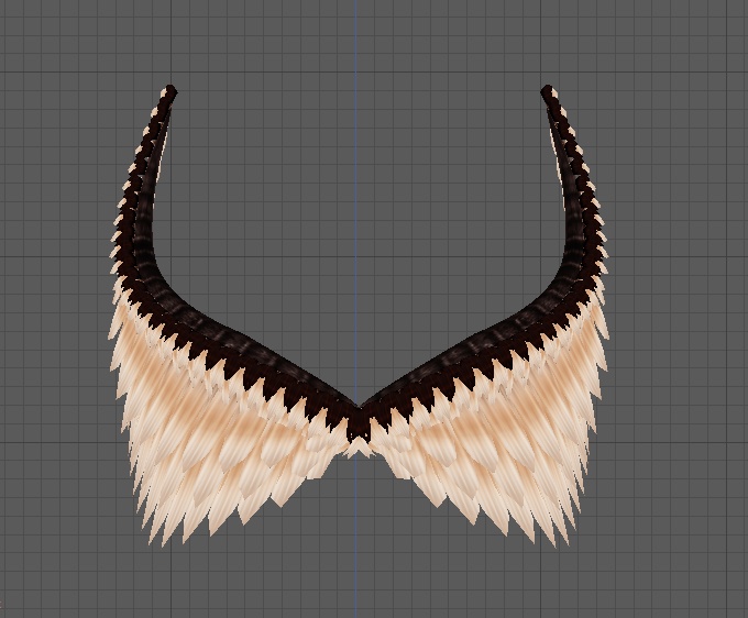 VRoid Tan wing crown