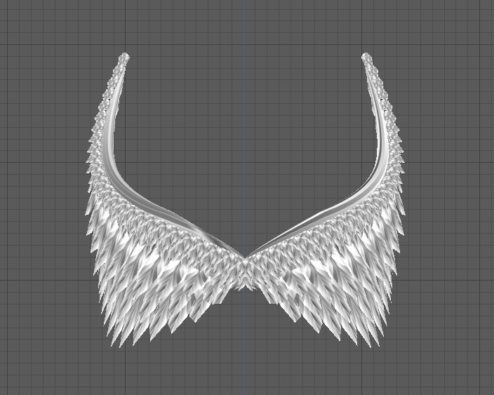 VRoid Silver wing crown