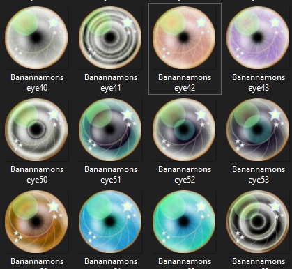 102 Banannamon eye textures