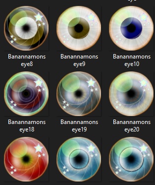 102 Banannamon eye textures