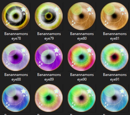 102 Banannamon eye textures