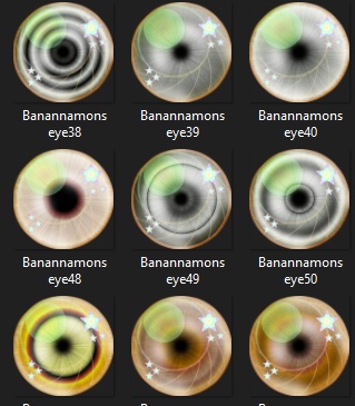 102 Banannamon eye textures