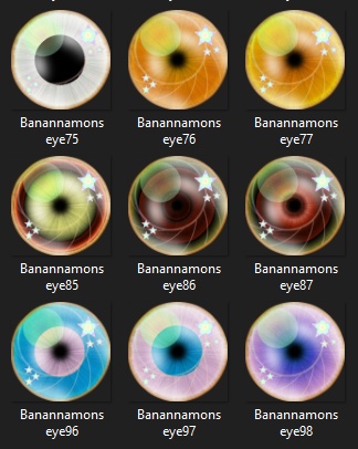 102 Banannamon eye textures