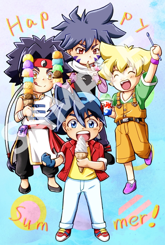 BBA夏ポストカード＆シールセット