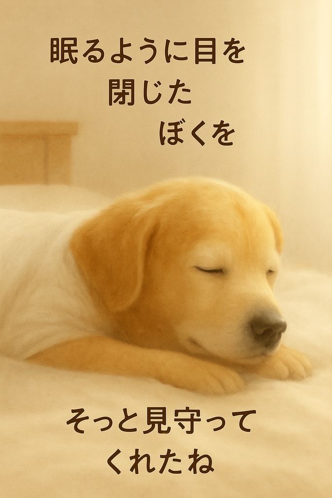 そっと目を閉じたぼくからの手紙 − 虹組さん風テンプレ2枚セット