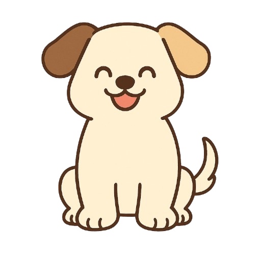 犬小屋本舗 表情スタンプ素材 Vol.3｜ゆるかわ6種セット🐶🎭