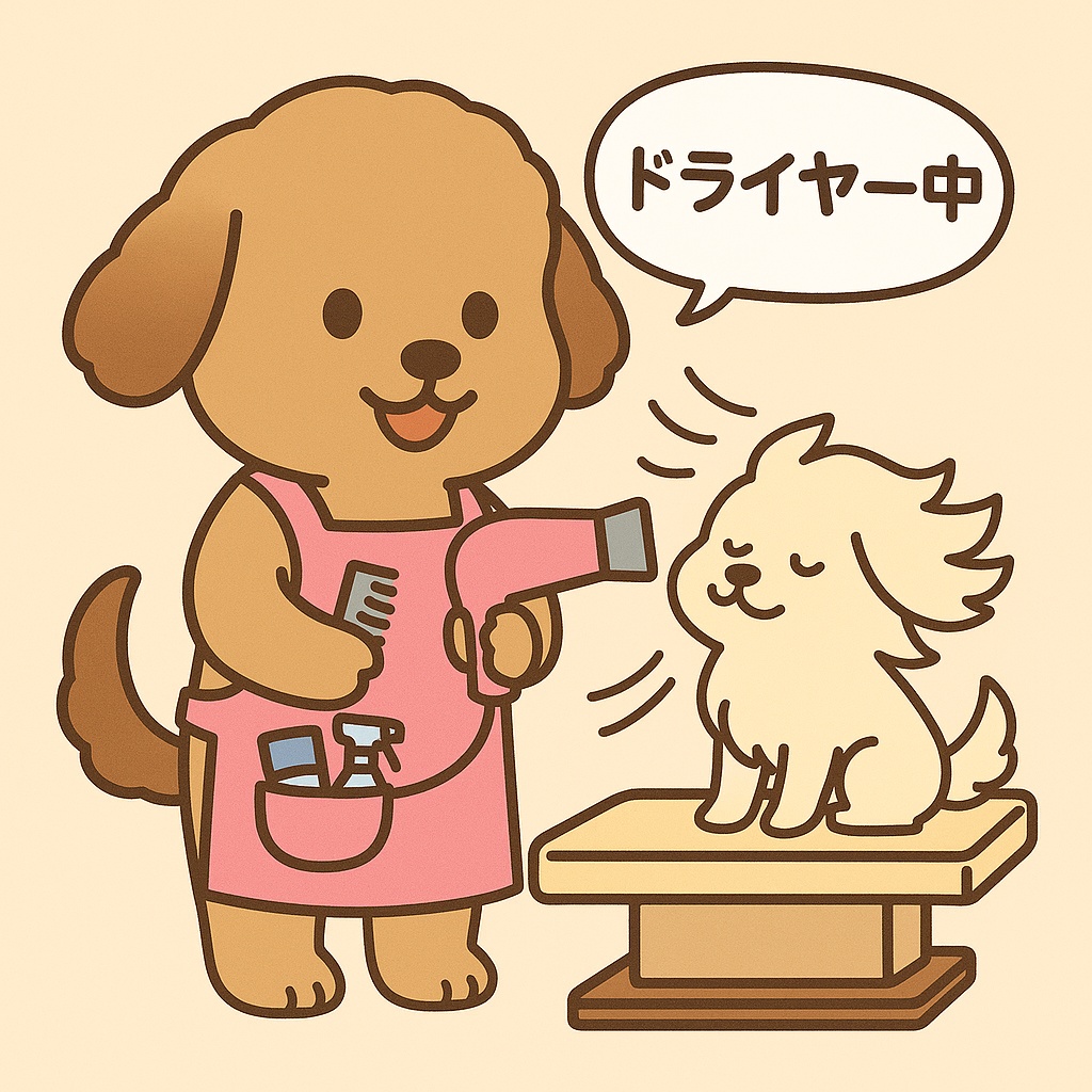 ペットサロンわんこ素材セット(全20枚/透過PNG+文字あり・なし)